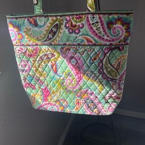 Vera Bradley Multicolor Paisley Tote Gentle Used